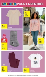 Promos Pantalon Femme dans le catalogue "L'ÉTÉ EN MAILLOT, LA RENTRÉE EN GRANDS CARREAUX." de Carrefour Pantalon Femme en promo dans le catalogue Carrefour à la page 58