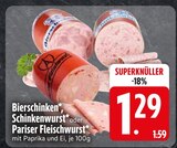 Bierschinken im Angebot bei EDEKA in Ravensburg Bierschinken Angebote bei EDEKA Ravensburg für 1,29 €