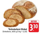 E center - Gründerbrot Dinkel Angebot im Prospekt Gründerbrot Dinkel bei E center im Prospekt "" für 3,30 €