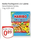 Fruchtgummi Angebote von Haribo bei GLOBUS Bensheim für 0,89 €