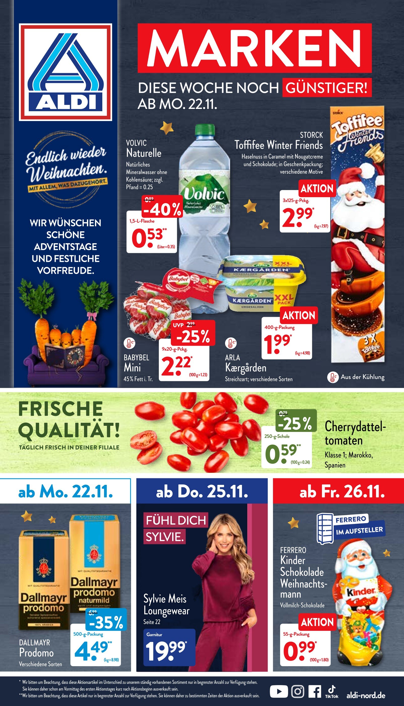 ALDI Nord Prospekt für Meiningen mit 37 Seiten ALDI Nord Prospekt für Meiningen: "ALDI. Jeden Tag besonders - einfach ALDI.", 37 Seiten, 22.11.2021 - 27.11.2021