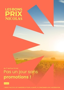 Prospectus Nicolas de la semaine "Les bons prix Nicolas" avec 1 pages, valide du 17/04/2024 au 14/05/2024 pour Paris et alentours