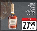 Very Special Cognac Angebote von Hennessy bei EDEKA Weimar für 27,99 €