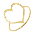 Promo Bague en or jaune coeur à 169,00 € dans le catalogue E.Leclerc à Jonzac