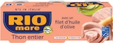 Thon entier MSC avec un filet d'huile d'olive - Rio Mare - Intermarché Super à La Roche-sur-Yon Thon entier MSC avec un filet d'huile d'olive - Rio Mare en promo chez Intermarché Super La Roche-sur-Yon à 2,50 €