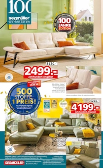 Couch im Segmüller Prospekt "100 JAHRE SEGMÜLLER" mit 32 Seiten (Nürnberg)