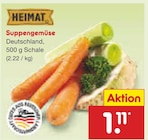 Suppengemüse von HEIMAT für 1,11 € bei Netto Marken-Discount im Angebot Suppengemüse von HEIMAT im aktuellen Netto Marken-Discount Prospekt