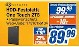 HDD-Festplatte One Touch im Angebot bei expert in Wiesbaden HDD-Festplatte One Touch Angebote von SEAGATE bei expert Wiesbaden für 89,99 €