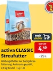 Streufutter im Das Futterhaus Prospekt Streufutter von activa CLASSIC im aktuellen Das Futterhaus Prospekt für 4,49 €