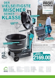 Baumärkte Prospekt von RHG Baucentrum Lichtentanne RHG Baucentrum Prospekt: "Der vielseitigste Mischer seiner Klasse.", 2 Seiten, 01.09.2025 - 30.09.2025