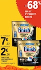 Tablettes lave vaisselle - Finish en promo chez E.Leclerc Strasbourg à 2,36 €