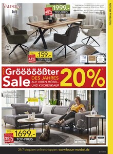 Sofa im BRAUN Möbel-Center Prospekt "Gröööößter Sale des Jahres" mit 20 Seiten (Freiburg (Breisgau))