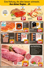 Bratwurst im REWE Prospekt in Ludwigshafen Aktueller REWE Prospekt mit Bratwurst, "Dein Markt", Seite 10