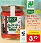 Bio Blütenhonig flüssig oder Landhonig cremig Angebote von BioBio bei Netto Marken-Discount Freiburg für 3,75 €