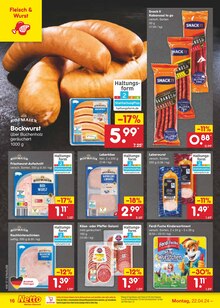 Wurst im Netto Marken-Discount Prospekt "Aktuelle Angebote" mit 51 Seiten (Erfurt)