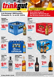 Bier im Trinkgut Prospekt in Donauwörth Aktueller Trinkgut Prospekt mit Bier, "Aktuelle Angebote", Seite 1