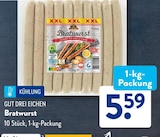 Bratwurst von GUT DREI EICHEN für 5,59 € bei ALDI SÜD im Angebot Bratwurst von GUT DREI EICHEN im aktuellen ALDI SÜD Prospekt
