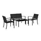 GARTENSET 4-teilig Webstoff Eisen 4-teilig Angebot im XXXLutz Möbelhäuser Prospekt GARTENSET 4-teilig Webstoff Eisen 4-teilig im XXXLutz Möbelhäuser Prospekt zum Preis von 84,90 €