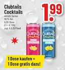 Pink Lemonade oder Swimming Pool Angebote von Clubtails bei Trinkgut Ahlen für 1,99 €