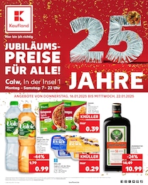 Kaufland Prospekt für Calw: "Aktuelle Angebote", 60 Seiten, 16.01.2025 - 22.01.2025