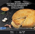 Tourte aux noix de Saint-Jacques, crevettes nordiques et colin d’Alaska en promo chez Lidl Montigny-le-Bretonneux à 3,99 €