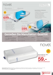 Nackenkissen im Möbelzentrum Pforzheim Prospekt "MATRATZEN FÜR GUTEN SCHLAF!" mit 12 Seiten (Stuttgart)