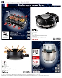 Offre Appareil Raclette/grill dans le catalogue Carrefour du moment à la page 10
