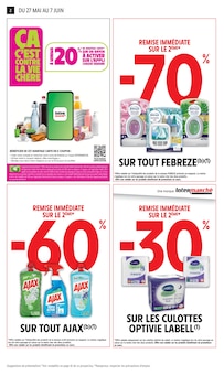 Catalogue Intermarché Super de la semaine 21, "-50% DE REMISE IMMÉDIATE SUR LE 2ÈME", page 2, 27/05/2026 - 07/06/2026 Prospectus Intermarché Super en cours, "-50% DE REMISE IMMÉDIATE SUR LE 2ÈME", page 2 sur 44