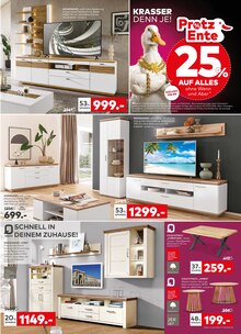 Fernseher im porta Möbel Prospekt "KRASSER DENN JE" mit 8 Seiten (Detmold)