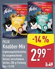 Aktuelle Felix Katzenfutter Angebote bei ALDI Nord in Cottbus Aktuelles Knabber-Mix Original Angebot bei ALDI Nord in Cottbus ab 2,99 €