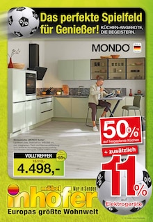 Aktueller Möbel Inhofer Prospekt (Grosselfingen, 20 Seiten zum blättern Möbel Inhofer Prospekt Das perfekte Spielfeld für Genießer! mit 20 Seiten