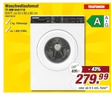 Waschvollautomat TF-WM-9441T1B von TELEFUNKEN für 279,99 € bei POCO im Angebot Waschvollautomat TF-WM-9441T1B von TELEFUNKEN im aktuellen POCO Prospekt