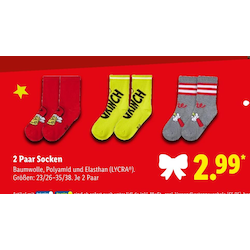 2 Paar Socken