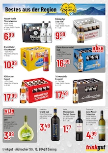 Coca Cola im Trinkgut Prospekt "Aktuelle Angebote" mit 4 Seiten (Augsburg)