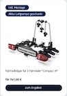 Fahrradträger für 3 Fahrräder "Compact III" für 767,00 € bei Volkswagen im Angebot Fahrradträger für 3 Fahrräder "Compact III" im aktuellen Volkswagen Prospekt