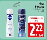 Deospray Angebote von Nivea bei EDEKA Ravensburg für 2,22 €