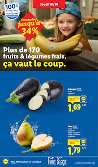 Prospectus Lidl de la semaine "Ca vaut le coup." avec 2 pages, valide du 16/10/2025 au 22/10/2025 pour Le Mans et alentours