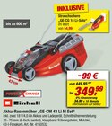 Akku-Rasenmäher "GE-CM 43 Li M Set" oder Strauchschere Angebote von Einhell bei toom Baumarkt Frankfurt für 54,99 €