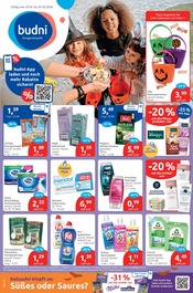 budni Supermarkt Prospekt der aktuellen Woche mit 9 Seiten, gültig von 19.10.2026 bis 24.10.2026, in Westerland und Umgebung Aktueller budni Supermarkt Prospekt in Westerland und Umgebung, "drogeriemarkt" mit 9 Seiten, 19.10.2026 - 24.10.2026