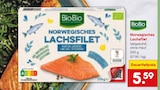 Norwegisches Lachsfilet Angebote von BioBio bei Netto Marken-Discount Wilhelmshaven für 5,59 €