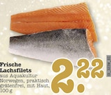 Frische Lachsfilets bei E center im Baden-Baden Prospekt für 2,22 €