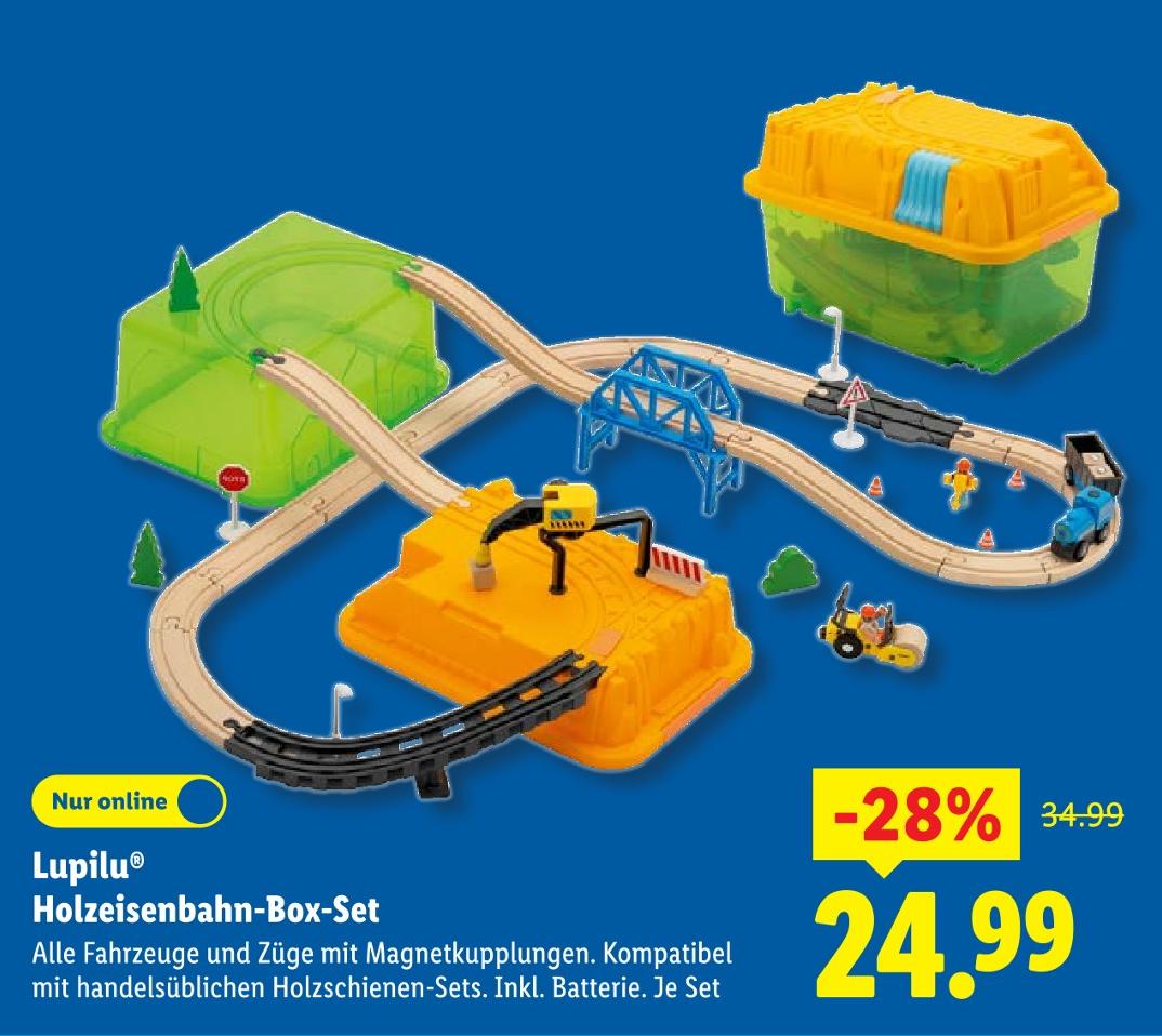 Holzeisenbahn-Box-Set