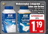 Aktuelles Schlagrahm oder Sahne zum Kochen Angebot bei EDEKA in Augsburg ab 1,19 €