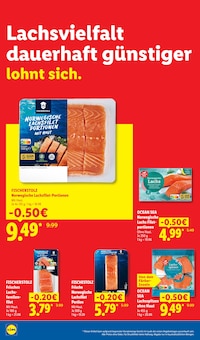 Lachs im Lidl Prospekt "Der Preisführer macht Deutschland dauerhaft günstiger!" mit 38 Seiten (Heidelberg)