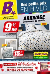Catalogue Bazarland avec 12 pages de promos Prospectus Bazarland, "Des petits prix en hiver", pages, 01/02/2023 - 12/02/2023