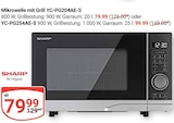 Mikrowelle mit Grill YC-PG204AE-S von Sharp im aktuellen GLOBUS Prospekt