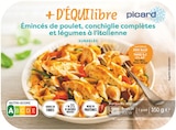 Promo Émincés de poulet, conchiglie complètes et légumes à l'italienne à 4,35 € dans le catalogue Picard à Angoulins