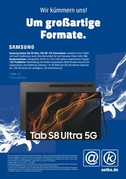 Samsung Galaxy S8 Angebot im aktuellen aetka Prospekt auf Seite 1