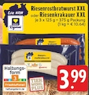 Riesenrostbratwurst XXL Angebote von EDEKA bei EDEKA Löhne für 3,99 €
