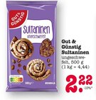 Sultaninen im Angebot bei E center in Wiesbaden Sultaninen Angebote von Gut & Günstig bei E center Wiesbaden für 2,22 €
